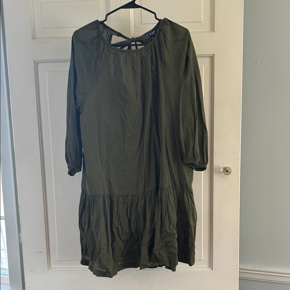 GAP Olive Green Boho Tunic Dress